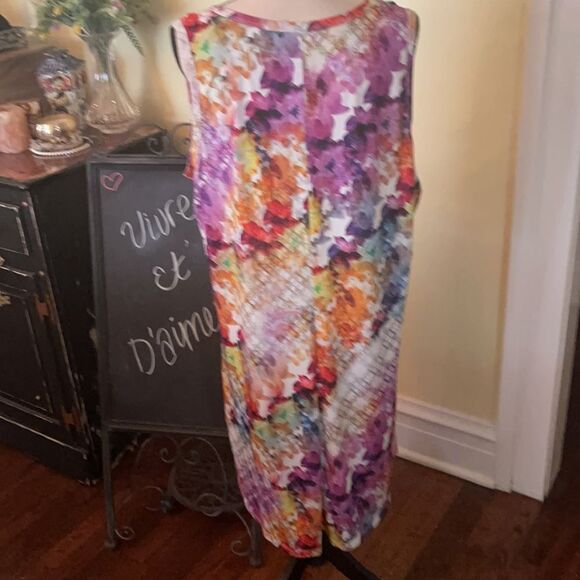 Jete Gwynnie B Sz 1X Floral Stretch Dress EUC - Picture 6 of 8